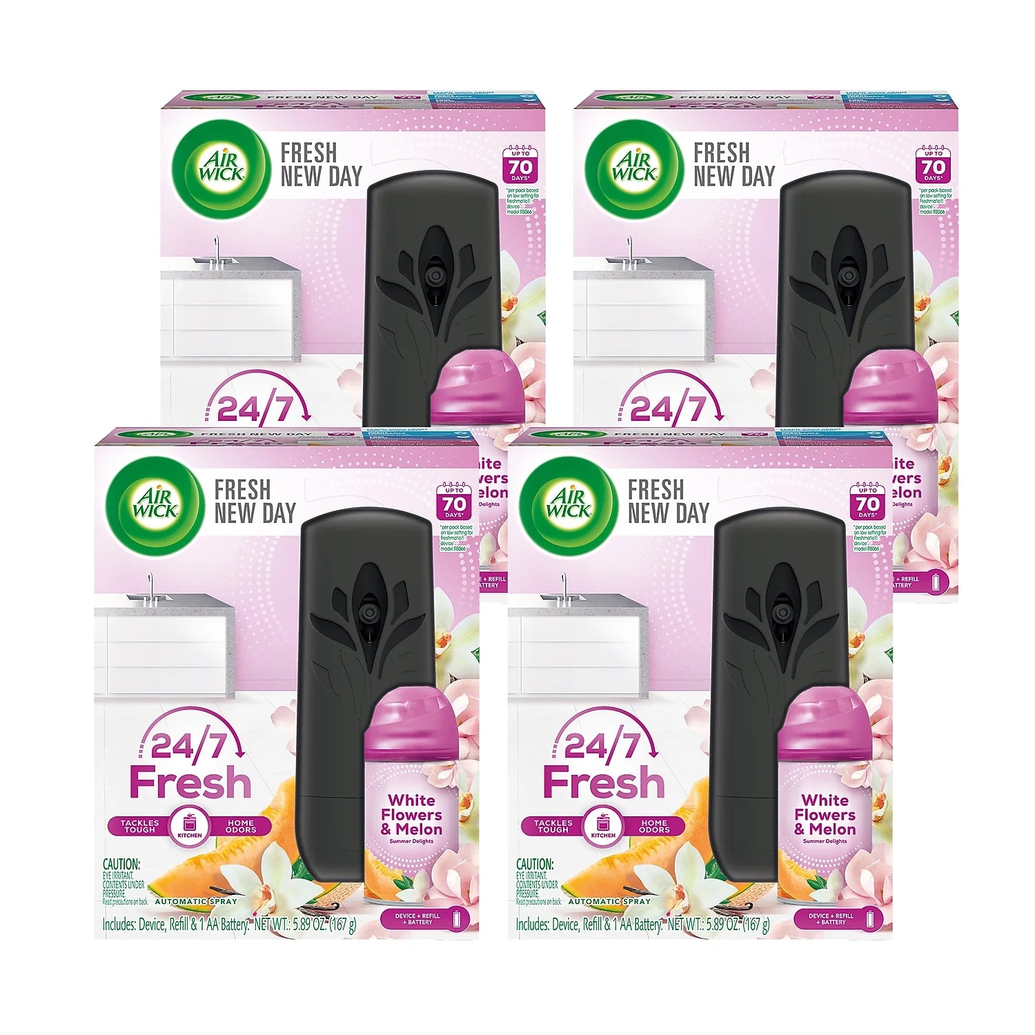Automatic Air Freshener Spray Kit (Gadget + 1 Refill), Summer Delights, Essential Oil